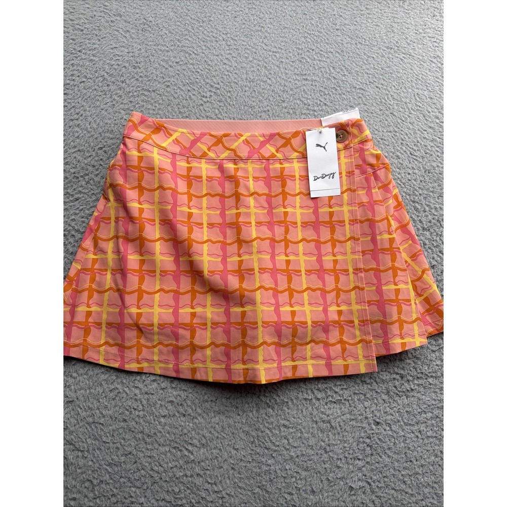 Puma X Dani Dazey Wrap Skirt Skort Womens Small Golf Tennis Pink 629989 01